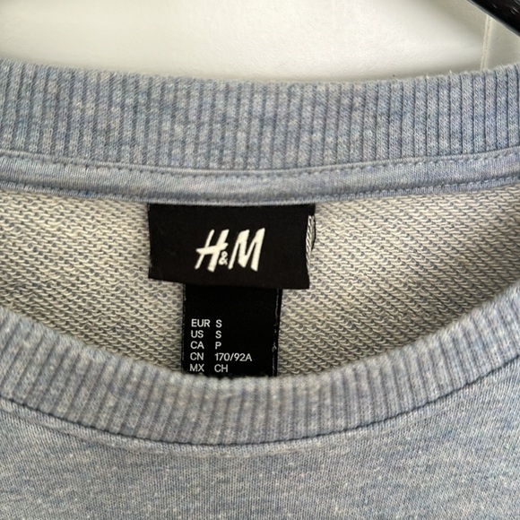 Light Blue Crewneck Sweater with Pocket - Picture 2 of 4